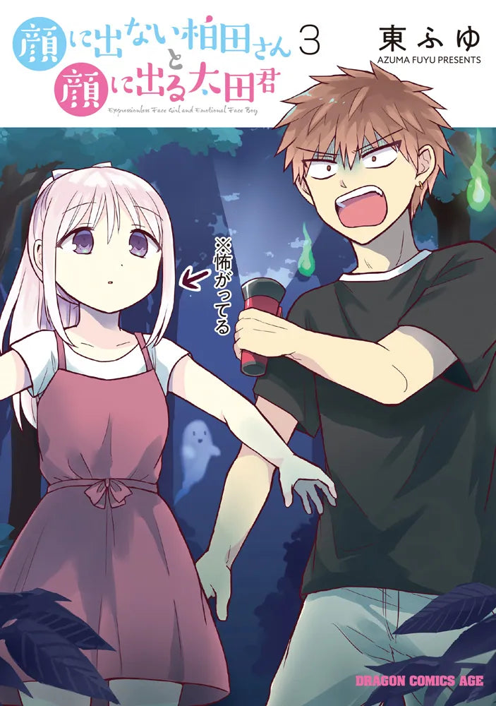 Kao ni Denai Kashiwada-san to Kao ni Deru Oota-kun (Inexpressive Kashiwada and Expressive Oota) Japanese manga volume 3 front cover