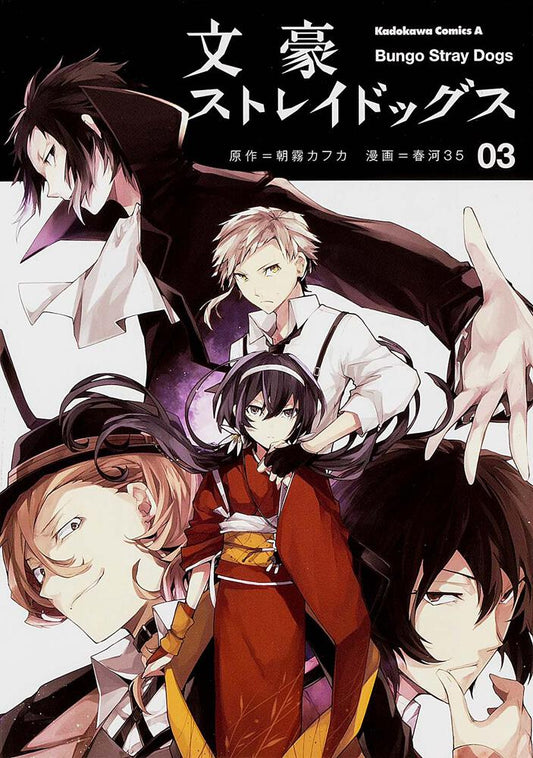 Bungo Stray Dogs Japanese manga volume 3 front cover