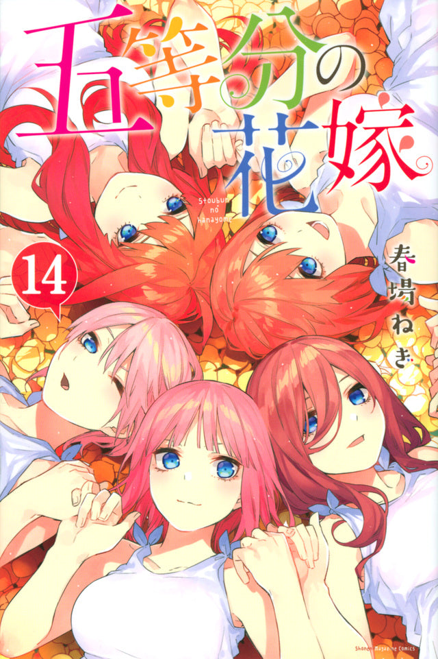Gotoubun no Hanayome (The Quintessential Quintuplets) Japanese manga volume 14 front cover